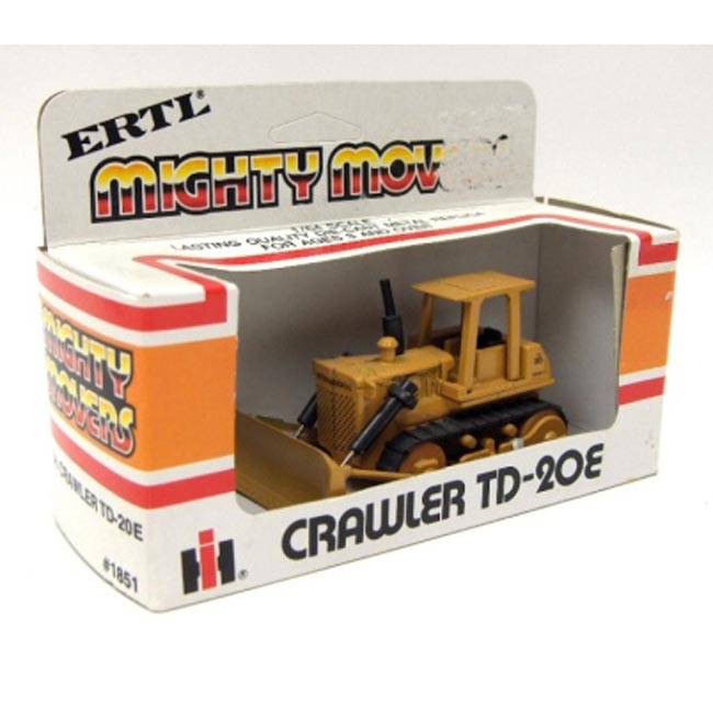 (B&D) 1/64 International TD-20E Crawler in White Box, ERTL Mighty Movers - Damaged Item