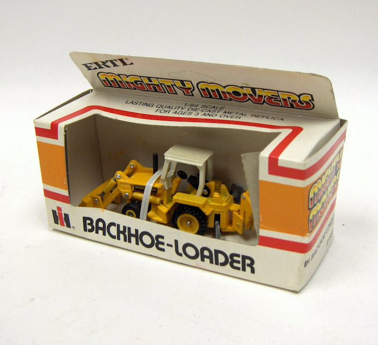 White Edition ~ 1/64 International Backhoe Loader, ERTL Mighty Movers