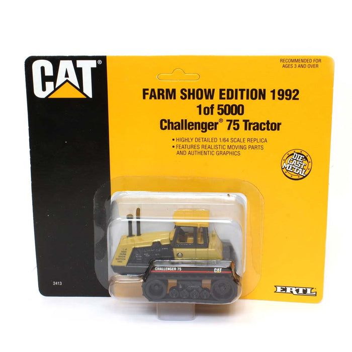 1/64 Caterpillar Challenger 75 w/ Tracks by ERTL, 1992 Farm Show, 1 of 5000