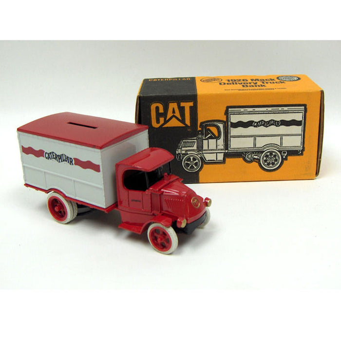 1/25 (Approx.) Red & Gray 1926 Mack Caterpillar Die-cast Delivery Truck Bank by ERTL