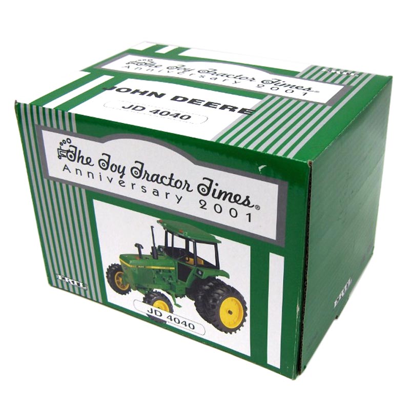 1/16 John Deere 4040 Tractor with MFD and Duals by ERTL, 2001 Toy Tractor Times Anniversary Edition