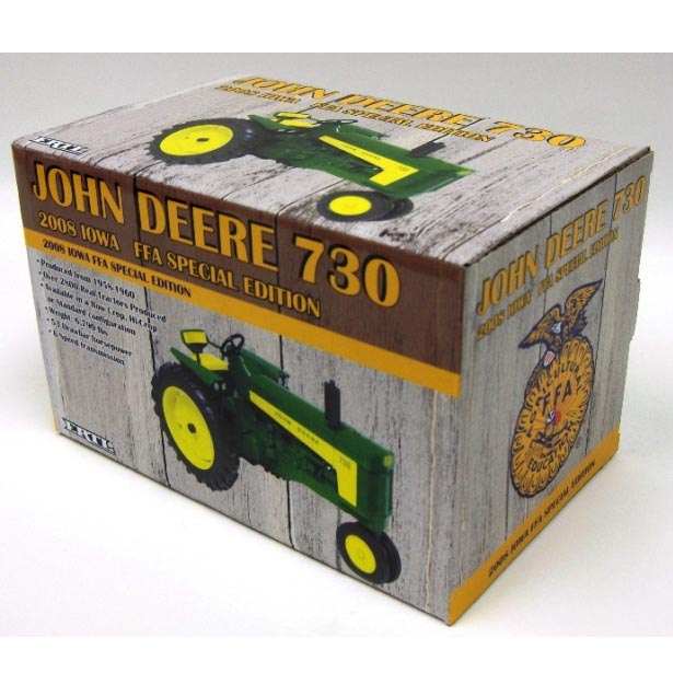 1/16 John Deere 730 Tractor with Narrow Front by ERTL, 2008 Iowa FFA Limited Edition