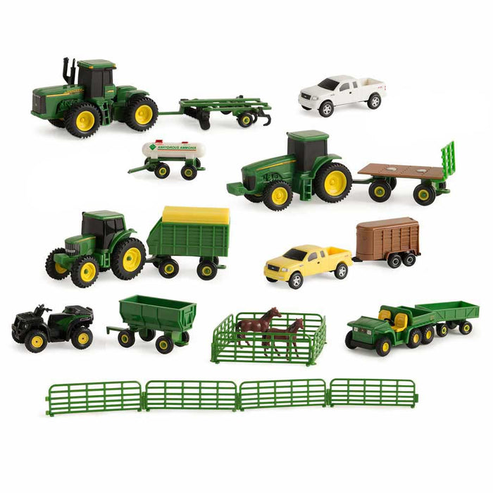 (B&D) 1/64 John Deere 20pc. Farm Set - Damaged Box