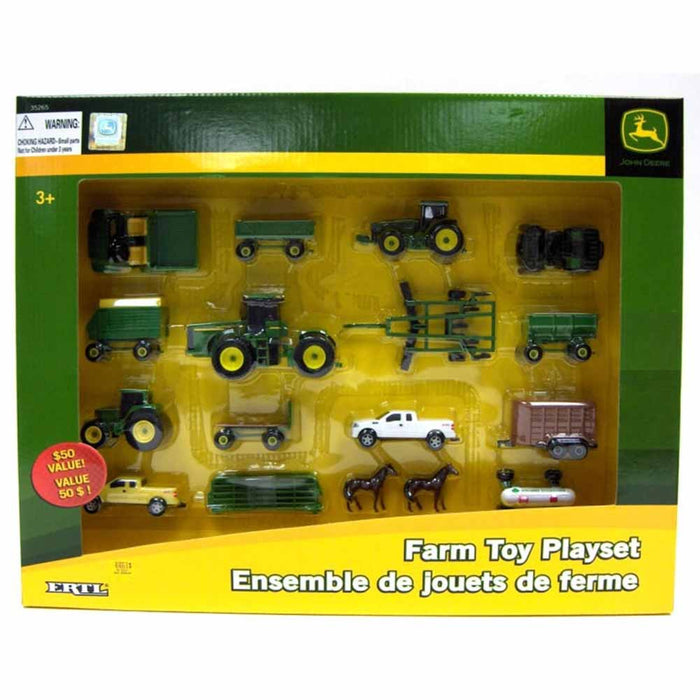 (B&D) 1/64 John Deere 20pc. Farm Set - Damaged Box