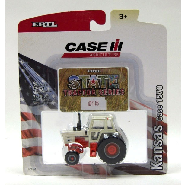 1/64 Case 1570, ERTL State Tractor Series #15, Kansas