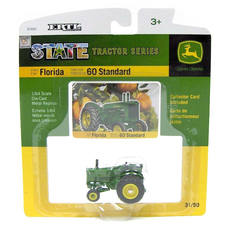 1/64 John Deere 60 Standard Tractor, State Tractor Series #31: Florida, by ERTL