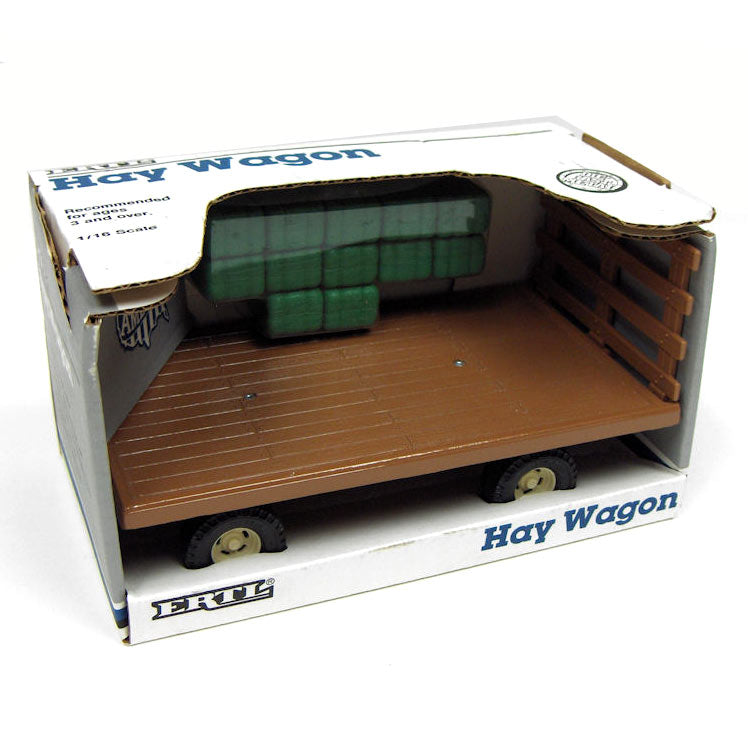1/16 Hay Wagon with 12 Bales, Made in the USA by ERTL