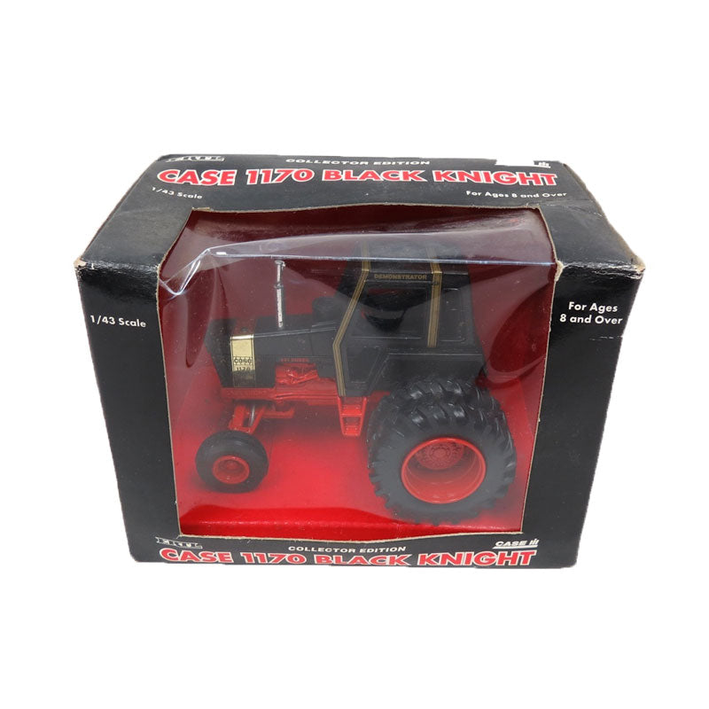 1/43 Case 1170 Black Knight Demo Tractor with Duals by ERTL, Collector Edition