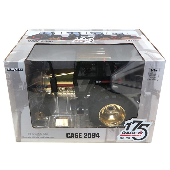 Gold Chrome Chase Unit ~ 1/16 Case 2594 2WD with Duals, 175th Anniversary