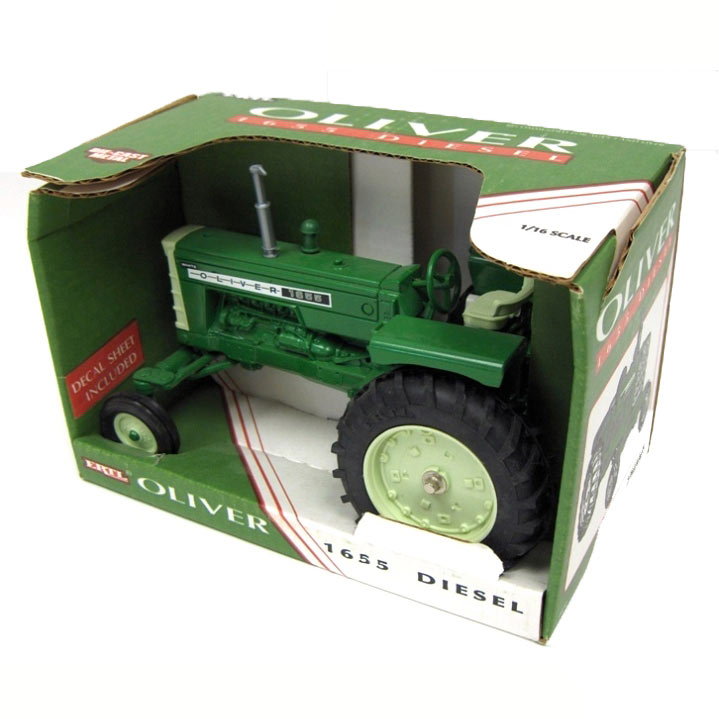 1/16 Oliver White 1655 Diesel Tractor with Wide Front by ERTL