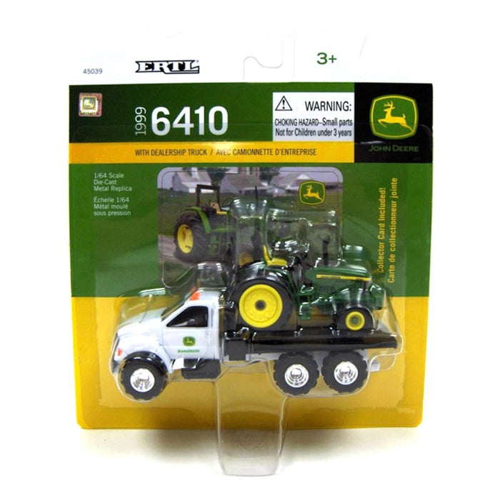 1/64 John Deere Dealership Flatbed with 6410 Tractor