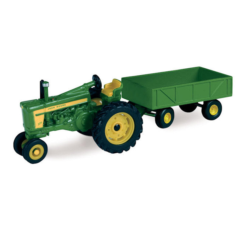1/64 John Deere 720 Tractor with Narrow Front & Barge Wagon by ERTL