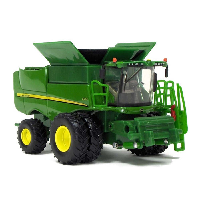 1/64 John Deere S690 Combine with Corn & Grain Heads, ERTL Authentics #3