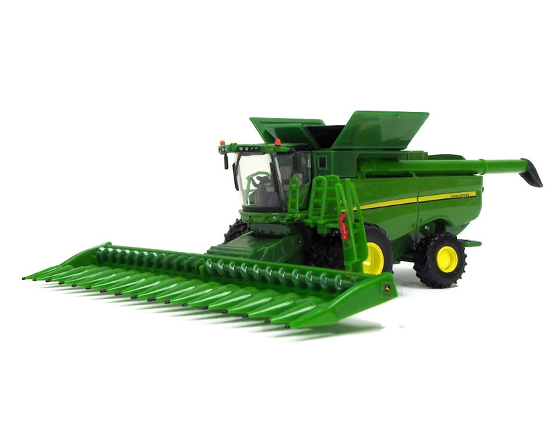 (B&D) 1/64 John Deere S690 Combine with Heads, ERTL Authentics #3 - Damaged Item