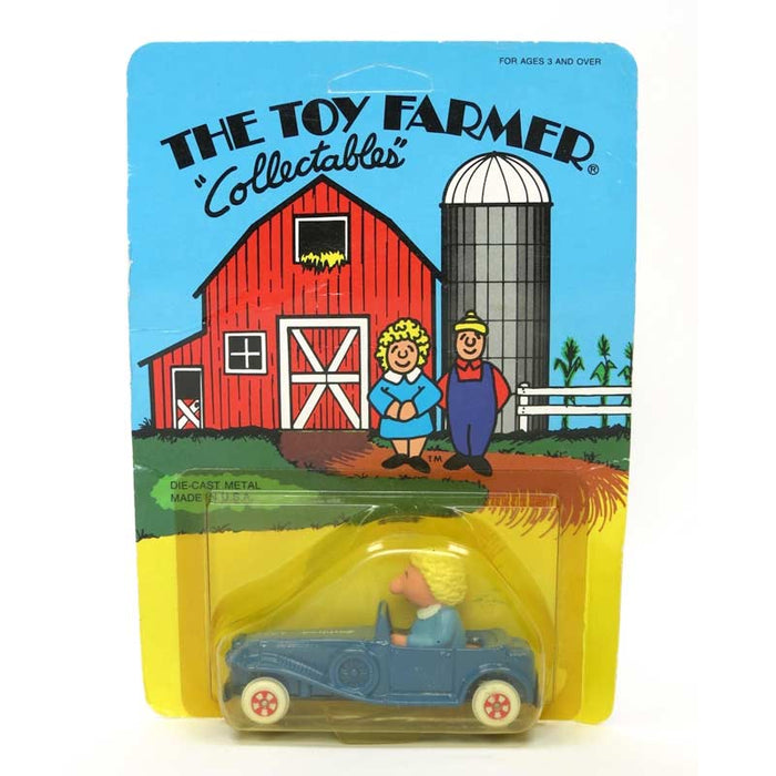 1/64 Mildred in Blue Convertible, 1987 Toy Farmer Collectible