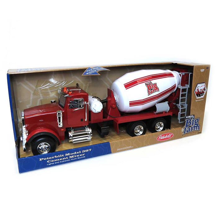 1/16 ERTL Big Farm Red Peterbilt 367 Truck with Cement Mixer