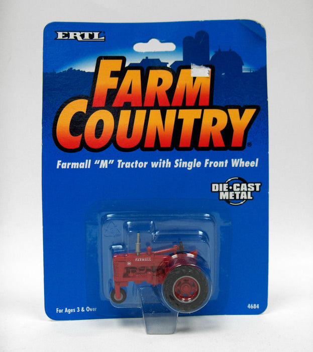 1/64 IH Farmall M Tractor with Single Front Wheel by ERTL