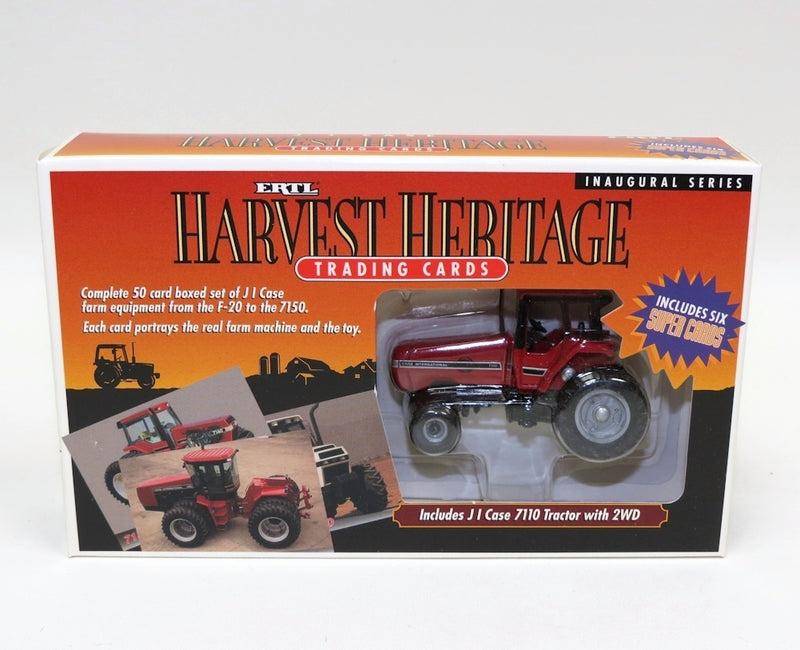 1/64 JI Case 7110 Magnum 2WD Tractor with ERTL Harvest Heritage Inaugural Series Trading Cards