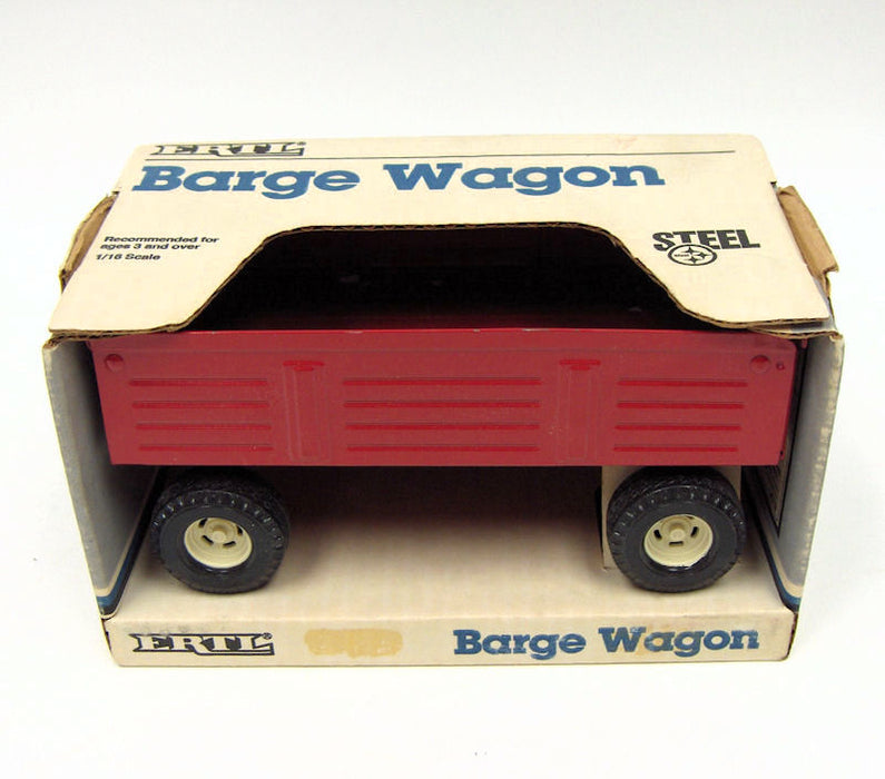 1/16 Old Style Red Steel Barge Wagon