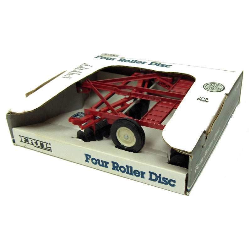 1/16 Red 4 Gang Roller Disc by ERTL