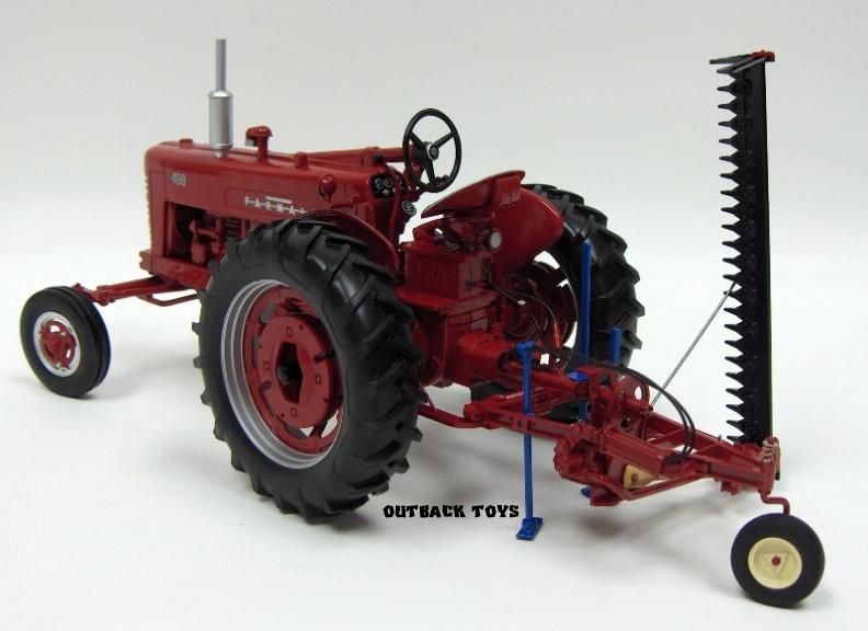 1/16 Farmall 400 Wide Front Gas Tractor with #31 Sickle Mower by SpecCast