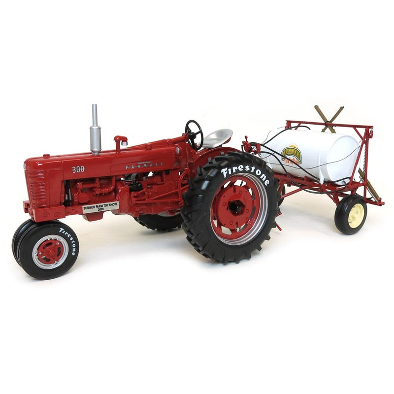 1/16 IH Farmall 300 Narrow Front with Firestone Tires & Pull Type Sprayer, 2009 Summer Farm Toy Show