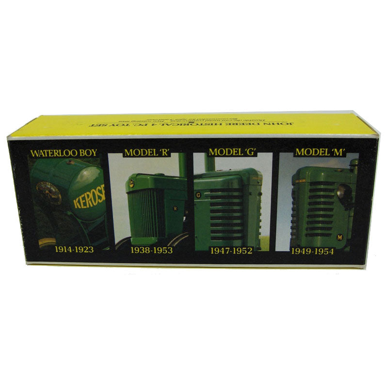 1/64 John Deere 4 Piece Historical Boxed Set with Waterloo Boy, R, G & M by ERTL