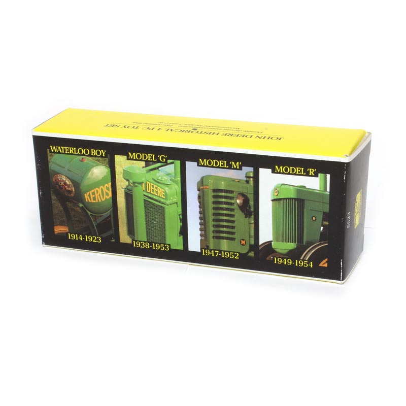 1/64 John Deere 4 Piece Historical Boxed Set with Waterloo Boy, G, M & R by ERTL