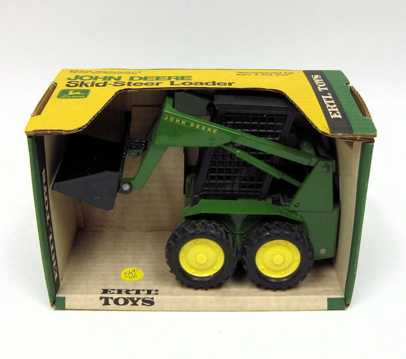 1/16 John Deere Green Steel Skid Steer - Older Version Box, Made in the USA by ERTL