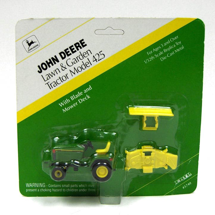 1/32 John Deere 425 Lawn & Garden Tractor w/ Deck & Blade by ERTL