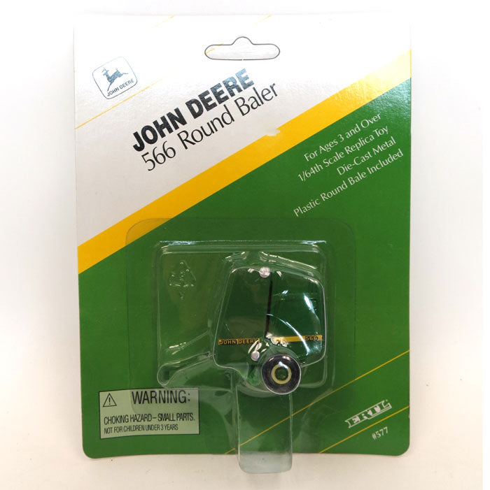 1/64 John Deere 566 Round Baler with Bale by ERTL