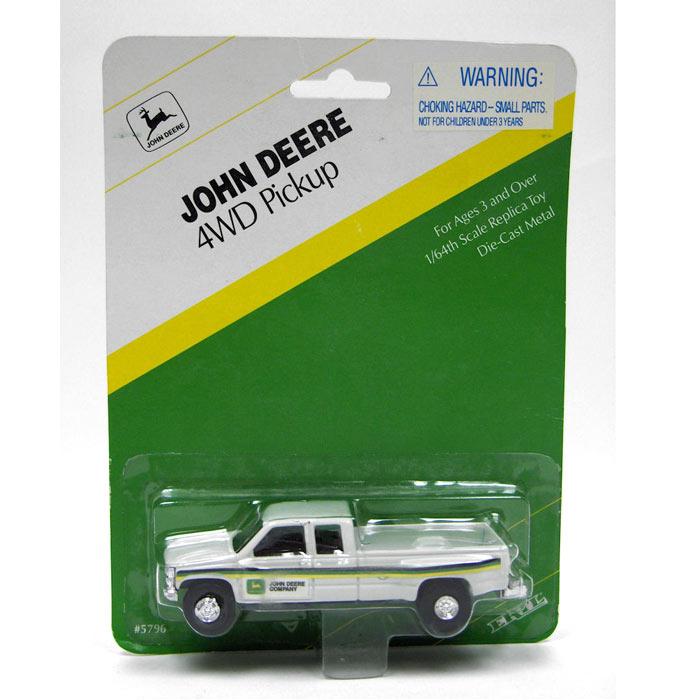 1/64 John Deere Company GMC Dually Pickup Truck with Hitch