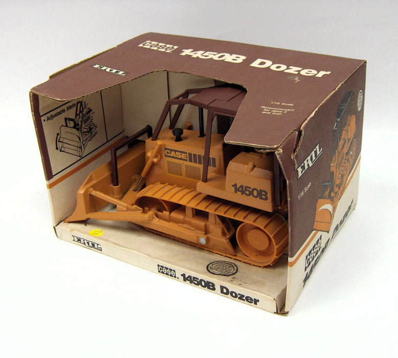 1/16 Die-cast Case 1450B Dozer w/ ROPS, Made in the USA by ERTL in 1987