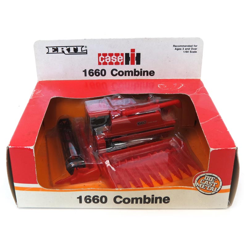 1/64 Case IH 1660 Axial Flow Combine with Headers by ERTL, Older Box Style