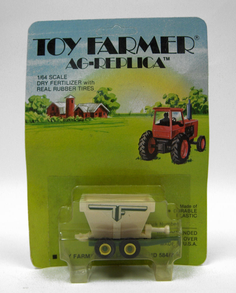 1/64 White & Green Dry Fertilizer Spreader, Plastic, Made in the USA
