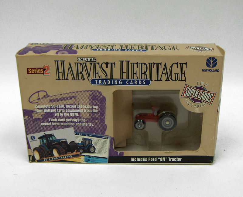 1/64 Ford 8N with ERTL New Holland Harvest Heritage Series 2 Trading Cards