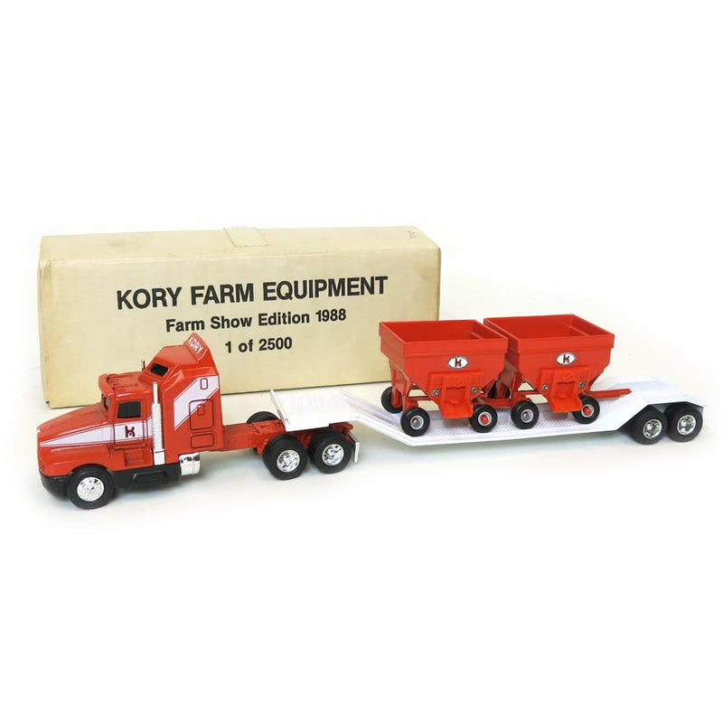 1/64 Kenworth T660 with Kory Gravity Wagons by ERTL, 1988 Farm Show, 1 of 2500