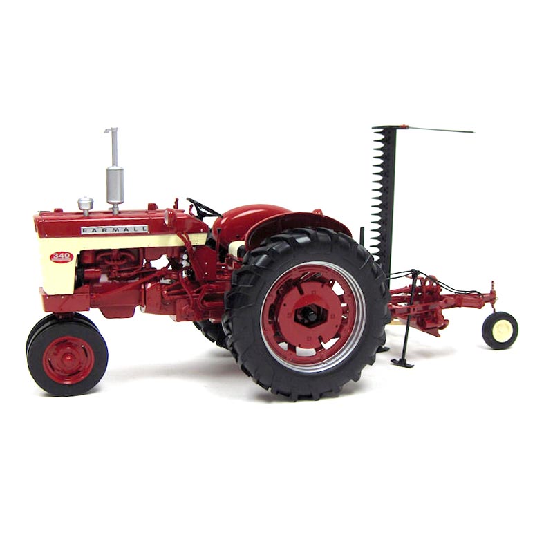 1/16 International Harvester Farmall 340 Gas Narrow Front Tractor with #31 Rear Mount Sickle Mower by SpecCast