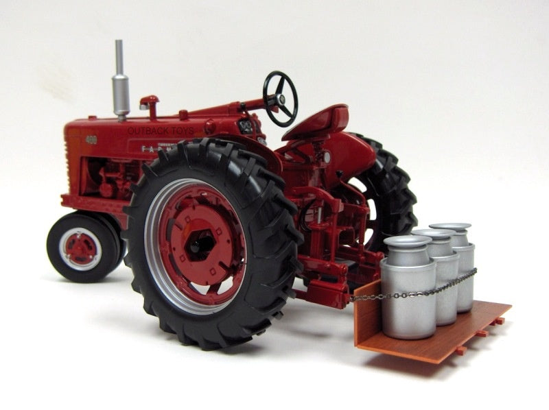 1/16 IH Farmall 400 Gas Narrow with Platform & Milk Cans