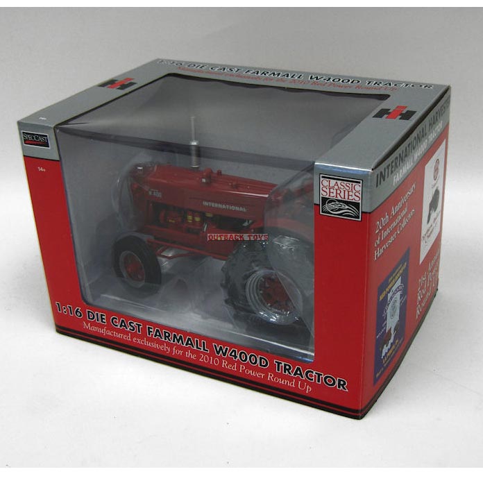 1/16 International Harvester Farmall W400D Tractor Limited Edition by SpecCast, 2010 Red Power Round Up Edition