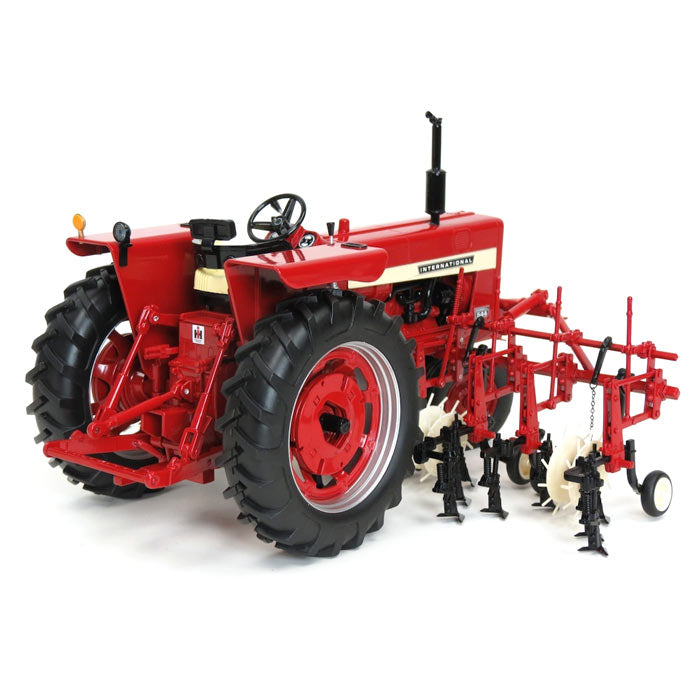 1/16 International Harvester Farmall 544 Gas Narrow Front Tractor with Four Row Cultivator by SpecCast