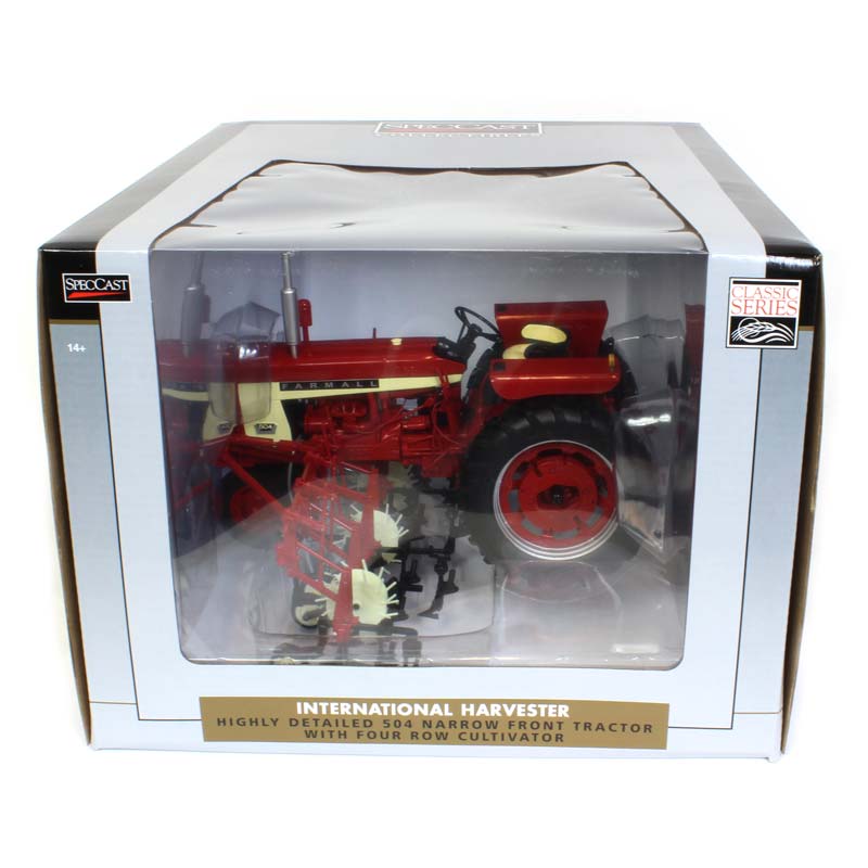 1/16 International Harvester 504 Narrow Front Tractor with 468 Cultivators by SpecCast