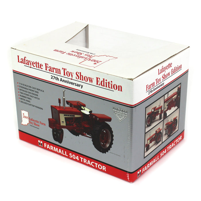 1/16 High Detail Farmall 504 Gas Narrow Front, 2005 Lafayette Farm Toy Show