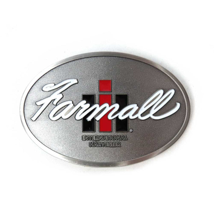 IH Farmall Brushed Pewter Belt Buckle