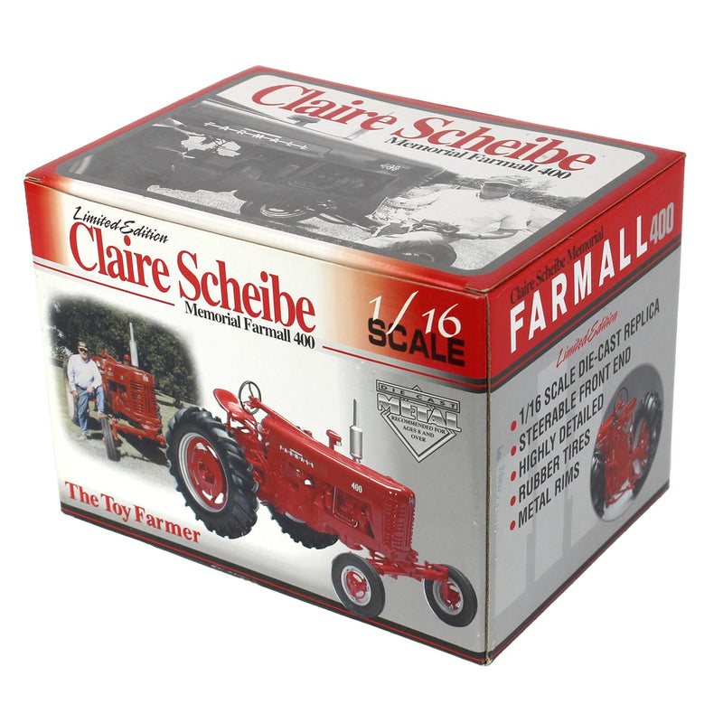 1/16  IH Farmall 400 Tractor SpecCast, Claire Scheibe Memorial Limited Edition, The Toy Farmer