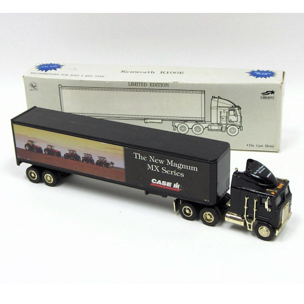 1/64 Kenworth K100E Cabover Semi with Case IH Magnum MX Series Logos