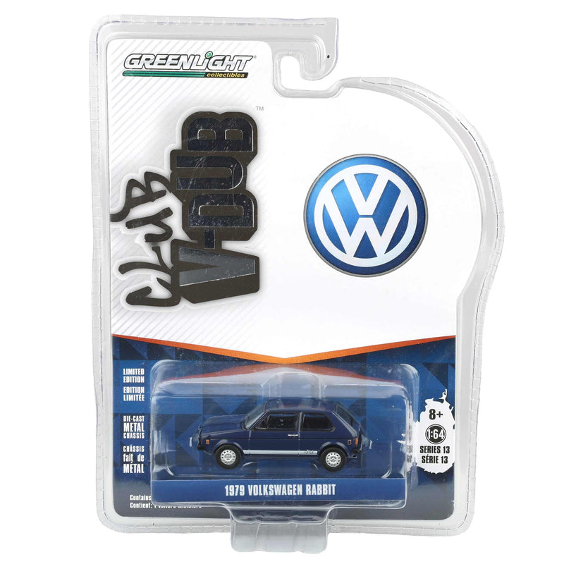 1/64 1979 Volkswagen Rabbit, Tarpon Blue, Club Vee-Dub Series 13