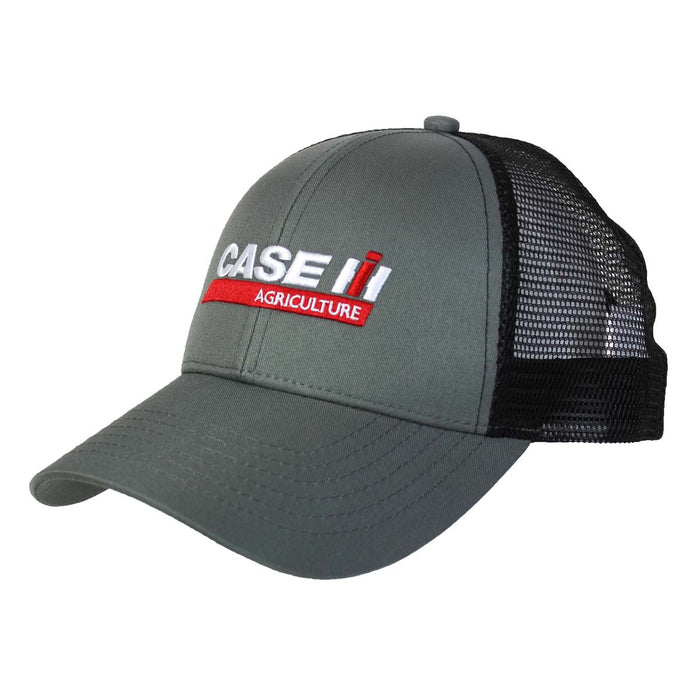 Case IH Logo Grey & Black Mesh Back Cap
