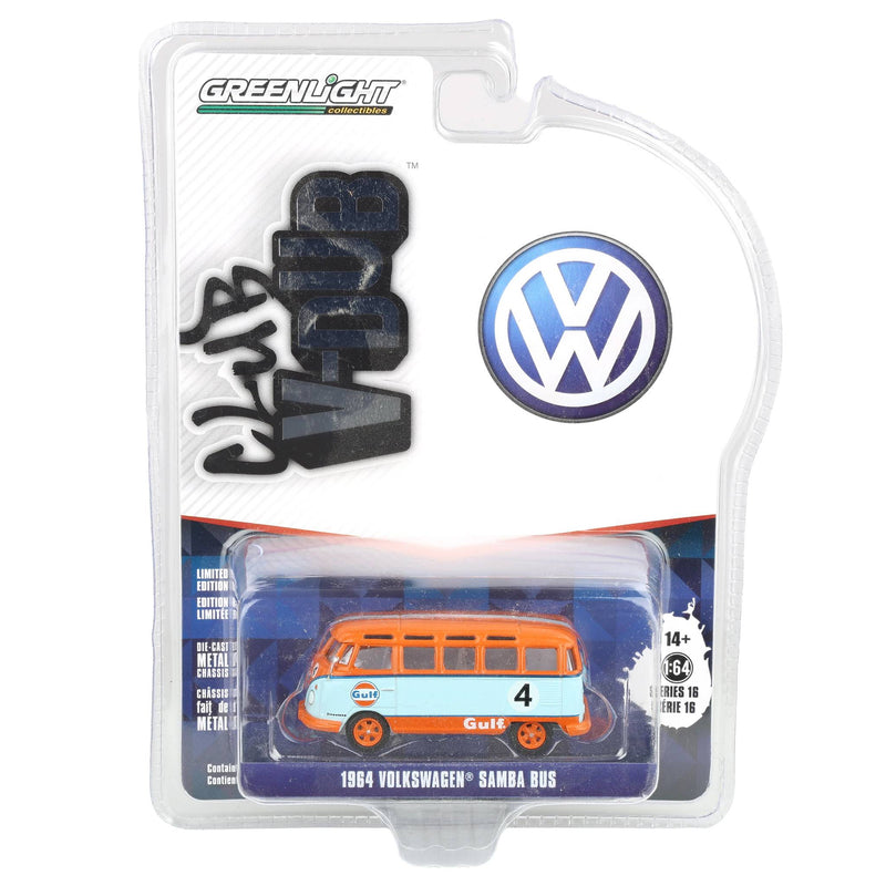 1/64 1964 Volkswagen Samba Bus, Gulf Oil Racing #4, Club Vee-Dub Series 16
