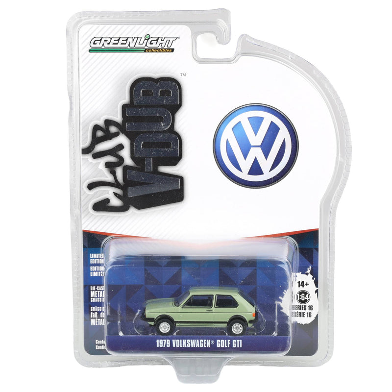 (B&D) 1/64 1979 Volkswagen Golf GTI, Inari Silver Metallic, Club Vee-Dub Series 16 - Damaged Box
